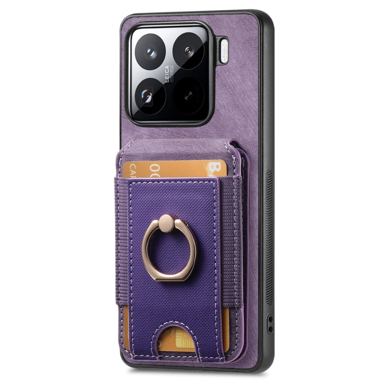 For Xiaomi 15 Retro Splitable Magnetic Stand Card Bag Leather Phone Case