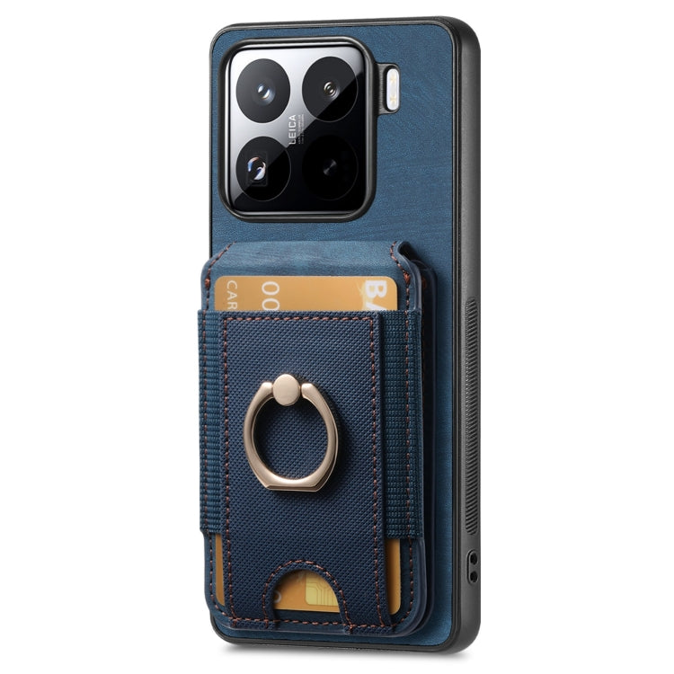 For Xiaomi 15 Retro Splitable Magnetic Stand Card Bag Leather Phone Case
