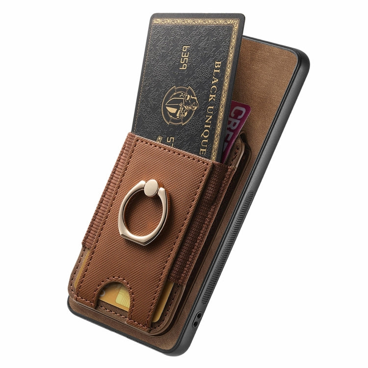 For Xiaomi 15 Pro Retro Splitable Magnetic Stand Card Bag Leather Phone Case