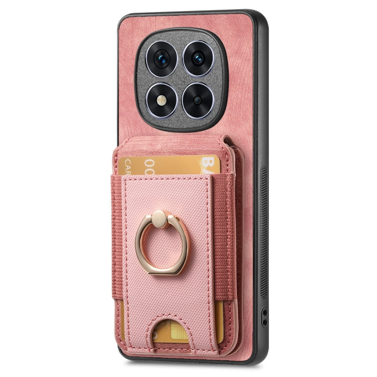 For Redmi Note 14 Pro 5G Retro Splitable Magnetic Stand Card Bag Leather Phone Case