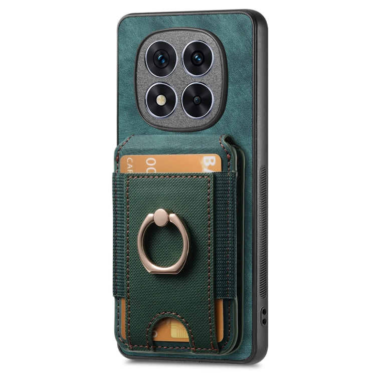 For Redmi Note 14 Pro 5G Retro Splitable Magnetic Stand Card Bag Leather Phone Case