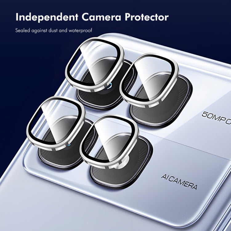 For Redmi K70 Ultra ENKAY Hat-Prince 9H Rear Camera Lens Aluminium Alloy Tempered Glass Film