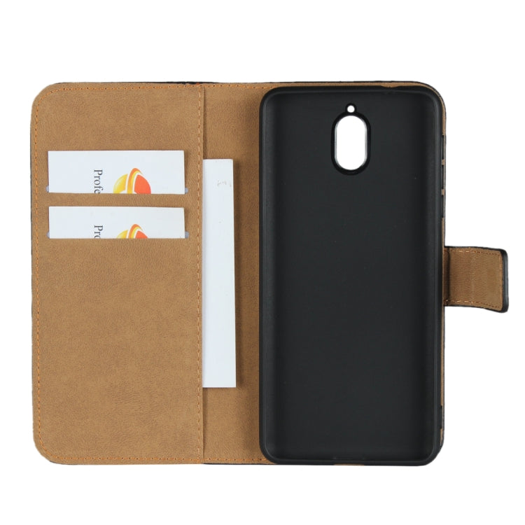 Leather Horizontal Flip Holster for Nokia 3.1 ,with Magnetic Clasp and Bracket and Card Slot and Wallet(Black)