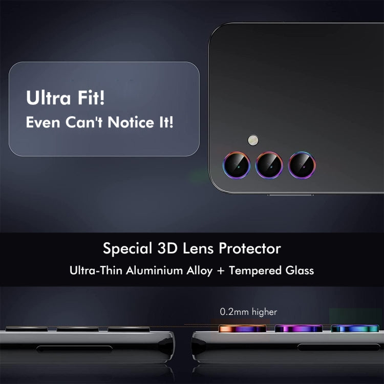 For Samsung Galaxy S24 FE 5G ENKAY Hat-Prince 9H Rear Camera Lens Aluminium Alloy Tempered Glass Film