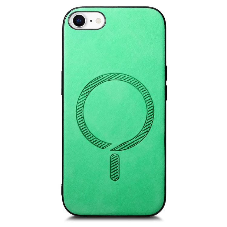 For iPhone 17e / 16e Solid Color Retro Magsafe PU Back Cover Phone Case