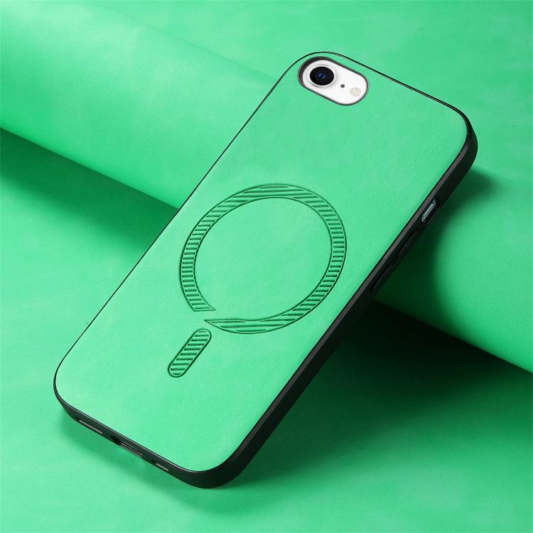 For iPhone 17e / 16e Solid Color Retro Magsafe PU Back Cover Phone Case