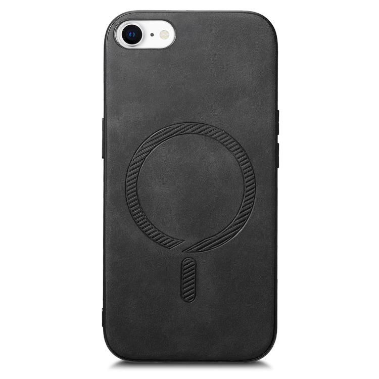For iPhone 17e / 16e Solid Color Retro Magsafe PU Back Cover Phone Case