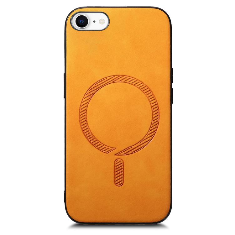 For iPhone 17e / 16e Solid Color Retro Magsafe PU Back Cover Phone Case