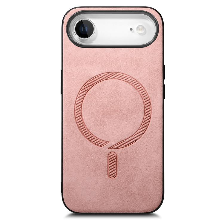 For iPhone Air Solid Color Retro Magsafe PU Back Cover Phone Case