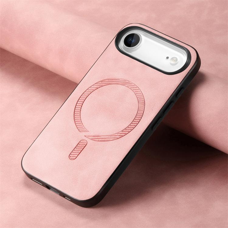 For iPhone Air Solid Color Retro Magsafe PU Back Cover Phone Case