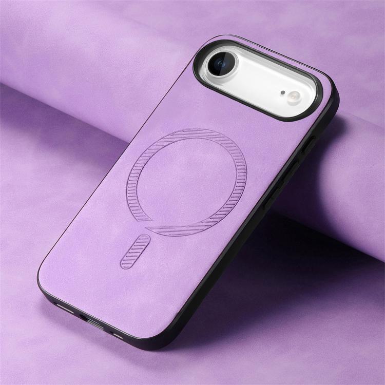 For iPhone Air Solid Color Retro Magsafe PU Back Cover Phone Case
