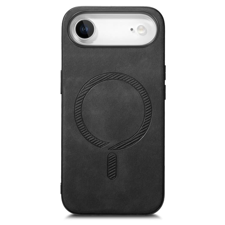 For iPhone Air Solid Color Retro Magsafe PU Back Cover Phone Case