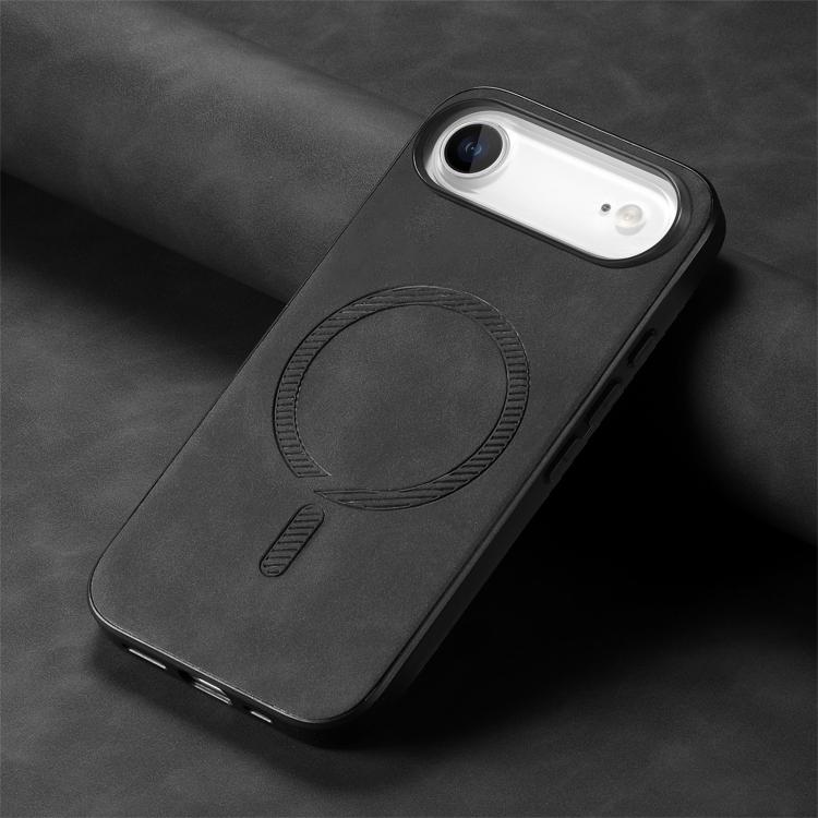 For iPhone Air Solid Color Retro Magsafe PU Back Cover Phone Case