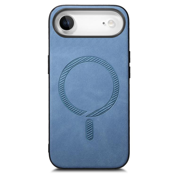 For iPhone Air Solid Color Retro Magsafe PU Back Cover Phone Case