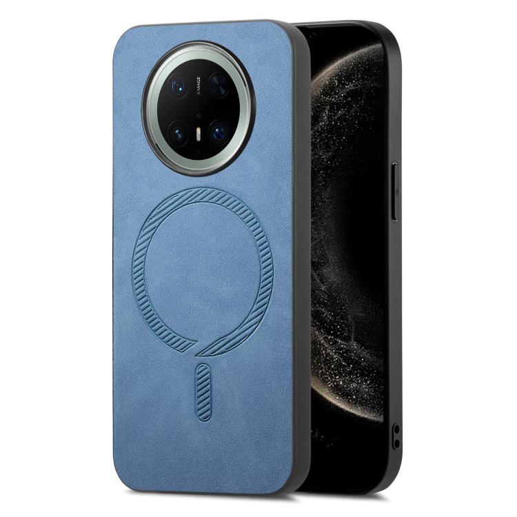 For Huawei Mate 70 Pro Solid Color Retro Magsafe PU Back Cover Phone Case