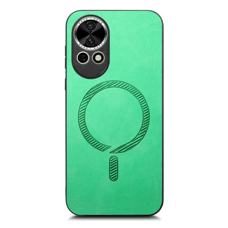 For Huawei Nova 13 / 12 Solid Color Retro Magsafe PU Back Cover Phone Case