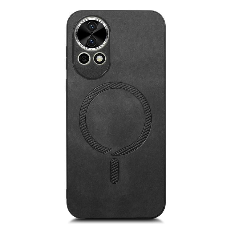 For Huawei Nova 13 / 12 Solid Color Retro Magsafe PU Back Cover Phone Case