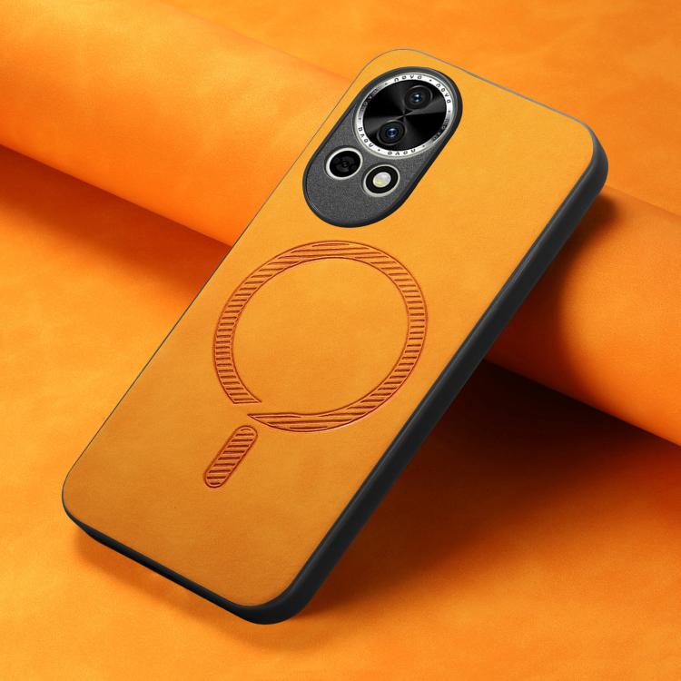 For Huawei Nova 13 / 12 Solid Color Retro Magsafe PU Back Cover Phone Case