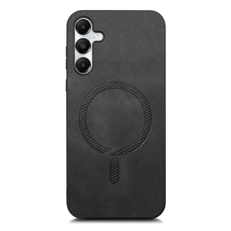 For Samsung Galaxy A05s Solid Color Retro Magsafe PU Back Cover Phone Case