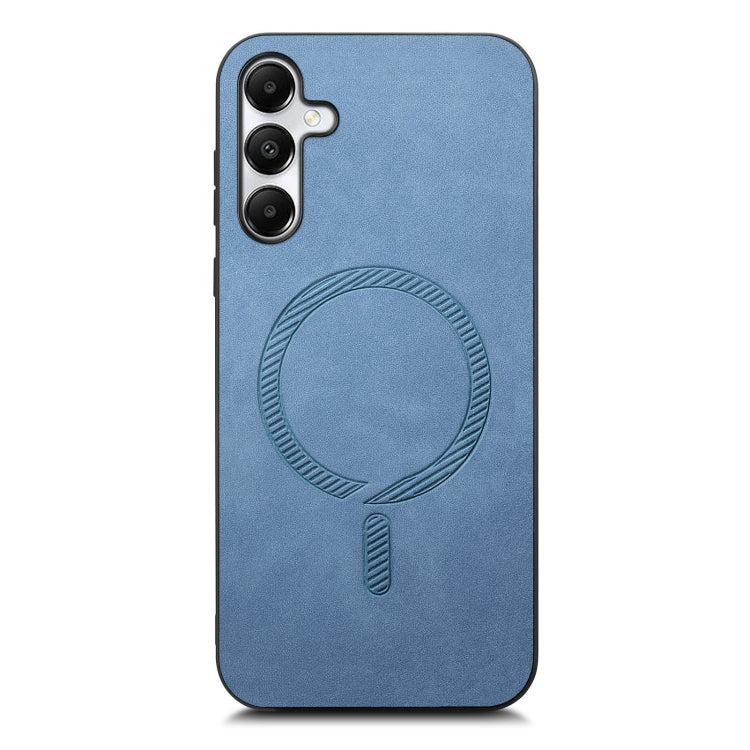 For Samsung Galaxy A05s Solid Color Retro Magsafe PU Back Cover Phone Case