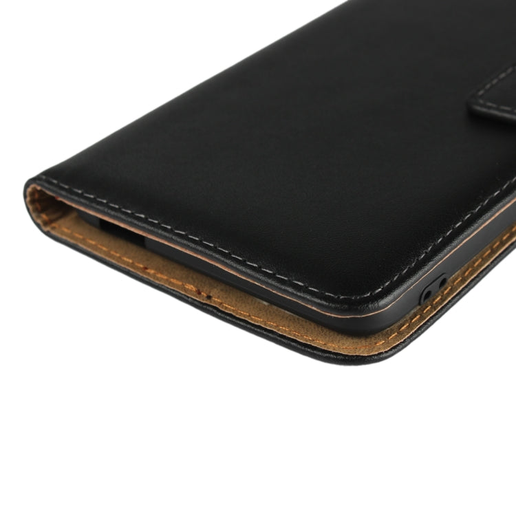 Leather Horizontal Flip Holster for Nokia 2.1 , with Magnetic Clasp and Bracket and Card Slot and Wallet(Black)