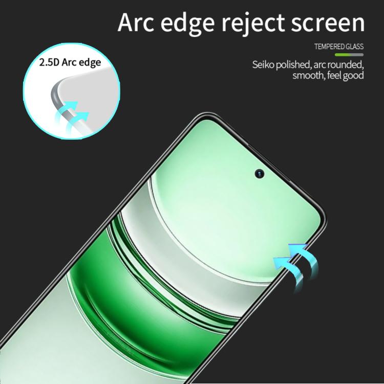For Realme 14x / V60 Pro / C75 PINWUYO 9H 2.5D Full Screen Tempered Glass Film - Black