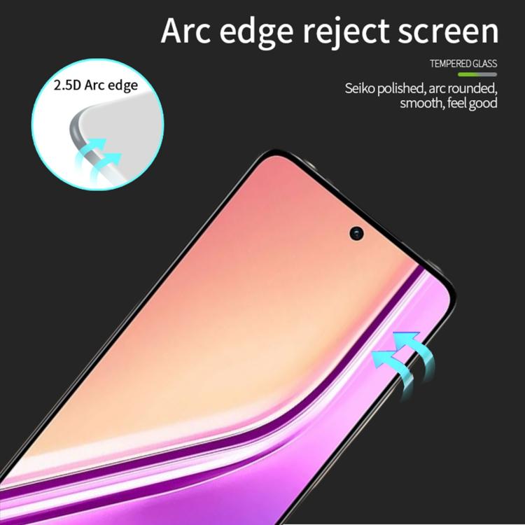 For Realme P3x 5G PINWUYO 9H 2.5D Full Screen Tempered Glass Film - Black