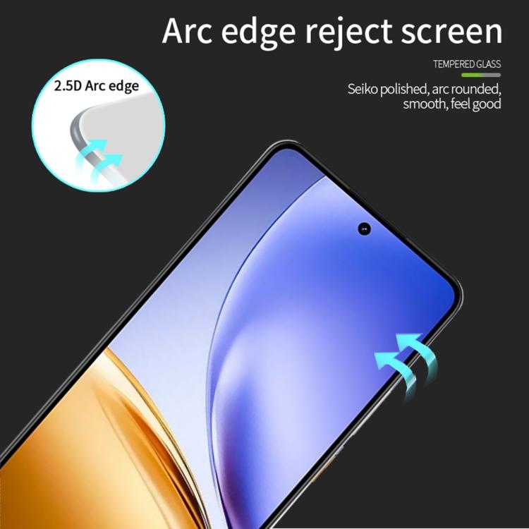 For Realme 14 5G PINWUYO 9H 2.5D Full Screen Tempered Glass Film - Black