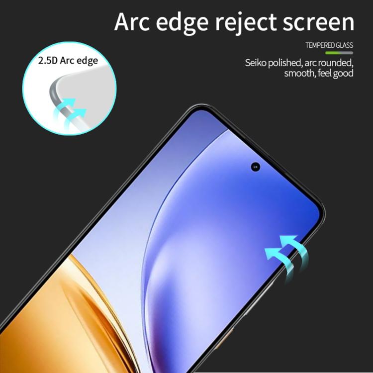 For Realme 14 / 14T PINWUYO 9H 2.5D Full Screen Tempered Glass Film - Black
