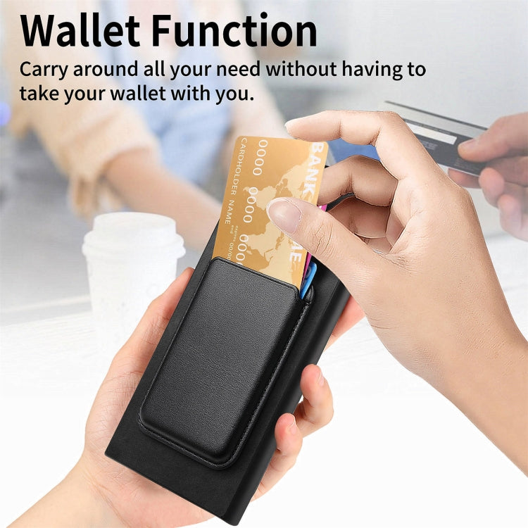 For Samsung Galaxy S25 Ultra 5G Retro Magsafe Card Bag PU Back Cover Phone Case