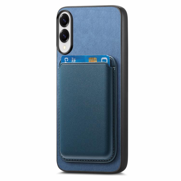 For Samsung Galaxy S25 Edge 5G Retro Magsafe Card Bag PU Back Cover Phone Case