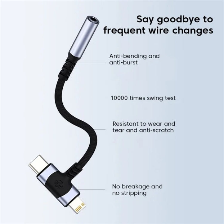 JS-65 Male to 3.5mm Audio Female Headphone Adapter Cable Cord