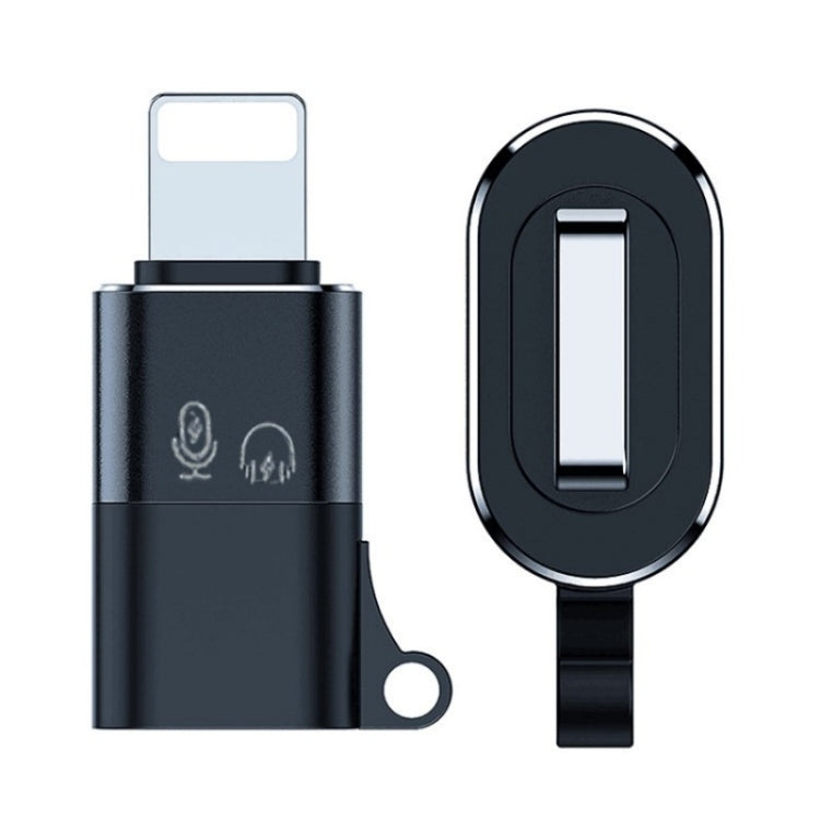JS-09 Mini USB-C / Type-C to 8 Pin OTG Wireless Microphone Converter