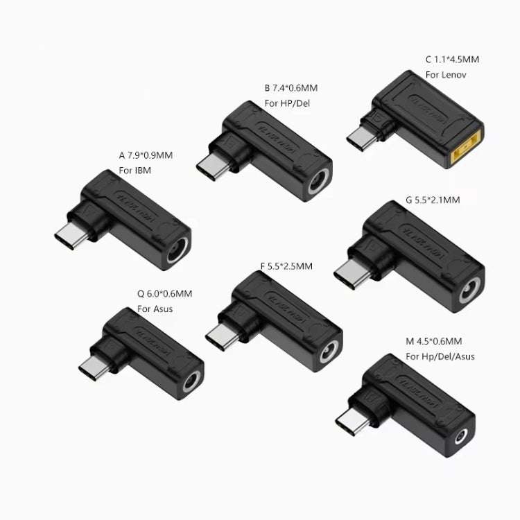 140W Computer Charging Adapter with DC 1.1 x 4.5mm to USB-C / Type-C Port For Lenovo Thinkpad / ThinkBook / Xiaoxin