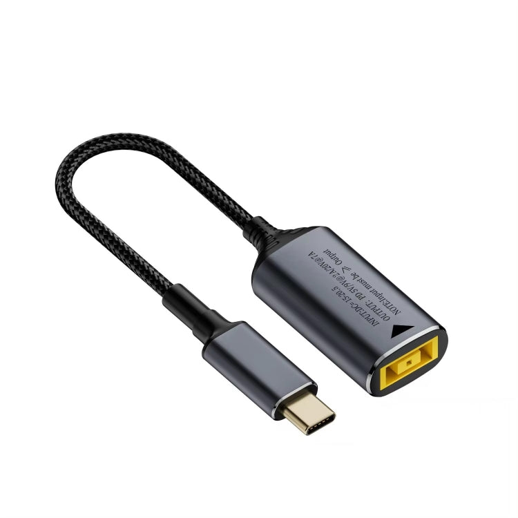 140W Computer Charging Adapter For Lenovo Thinkpad / ThinkBook / Xiaoxin - Yellow Big Square USB Port to USB-C / Type-C