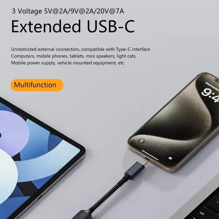 140W Computer Charging Adapter For Lenovo Thinkpad / ThinkBook / Xiaoxin - DC 7.9 x 0.9mm to USB-C / Type-C