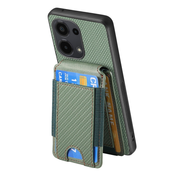 For Xiaomi 12 Carbon Fiber Vertical Flip Wallet Stand Phone Case