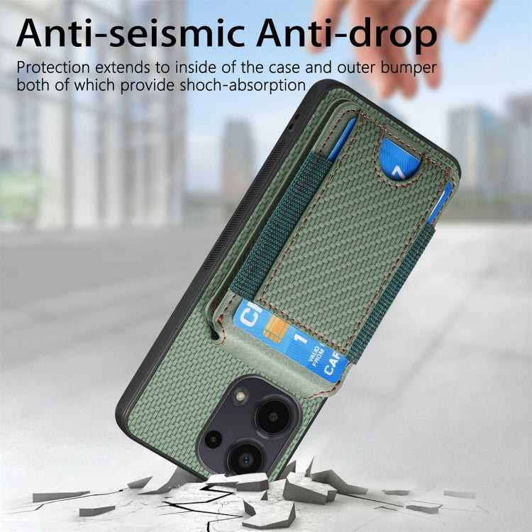 For Xiaomi Mi 11 Carbon Fiber Vertical Flip Wallet Stand Phone Case