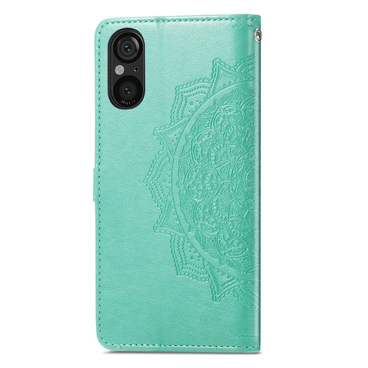 For Sony Xperia 5 V Mandala Flower Embossed Leather Phone Case