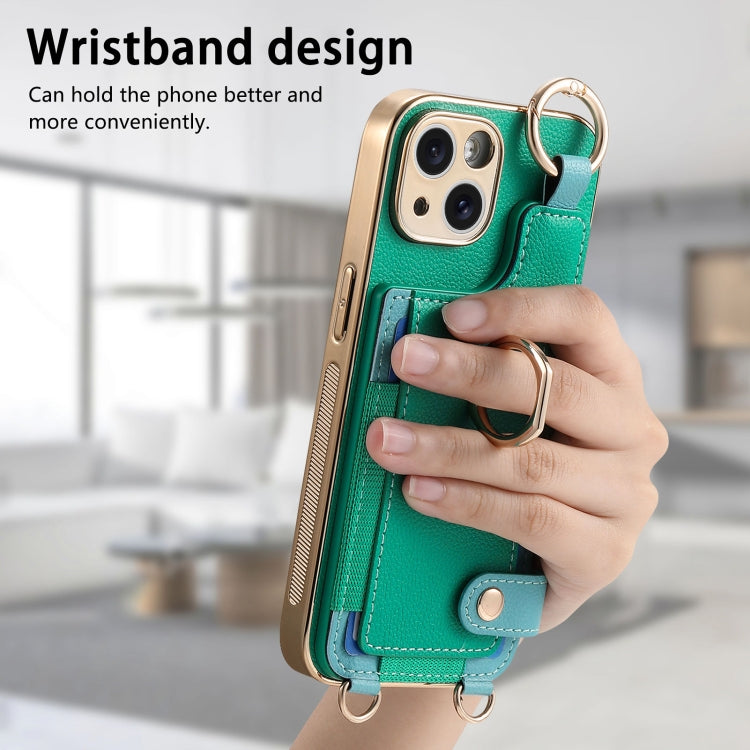 For iPhone 11 Pro Fashion Ring Card Bag Phone Case with Hang Loop