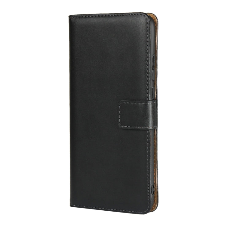 Leather Horizontal Flip Holster for Huawei  Y9 2019/Enjoy 9 Plus with Magnetic Clasp and Bracket and Card Slot and Wallet(Black)