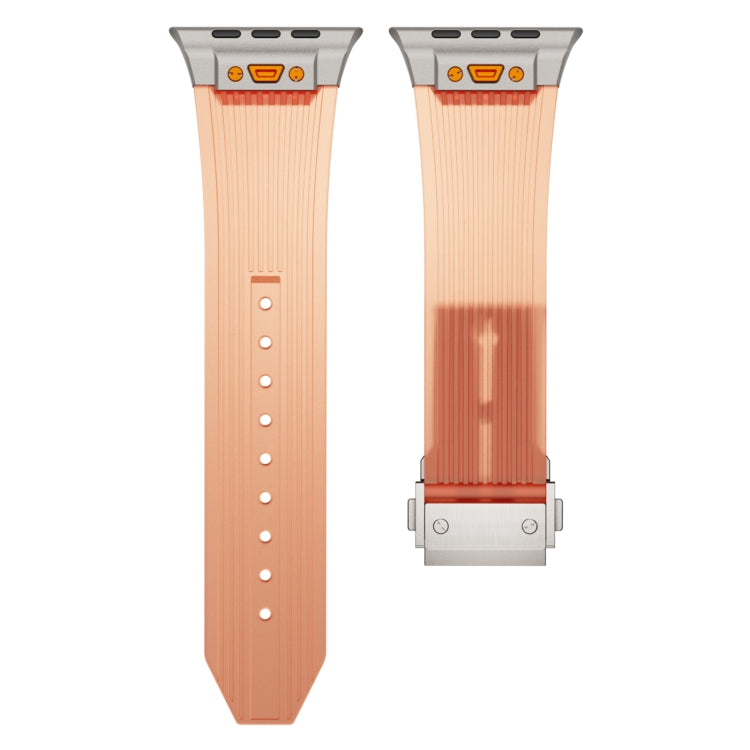 For Apple Watch Series 5 44mm Transparent Silicone Watch Band