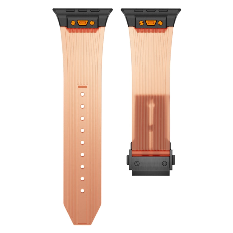 For  Apple Watch Series 4 44mm Transparent Silicone Watch Band