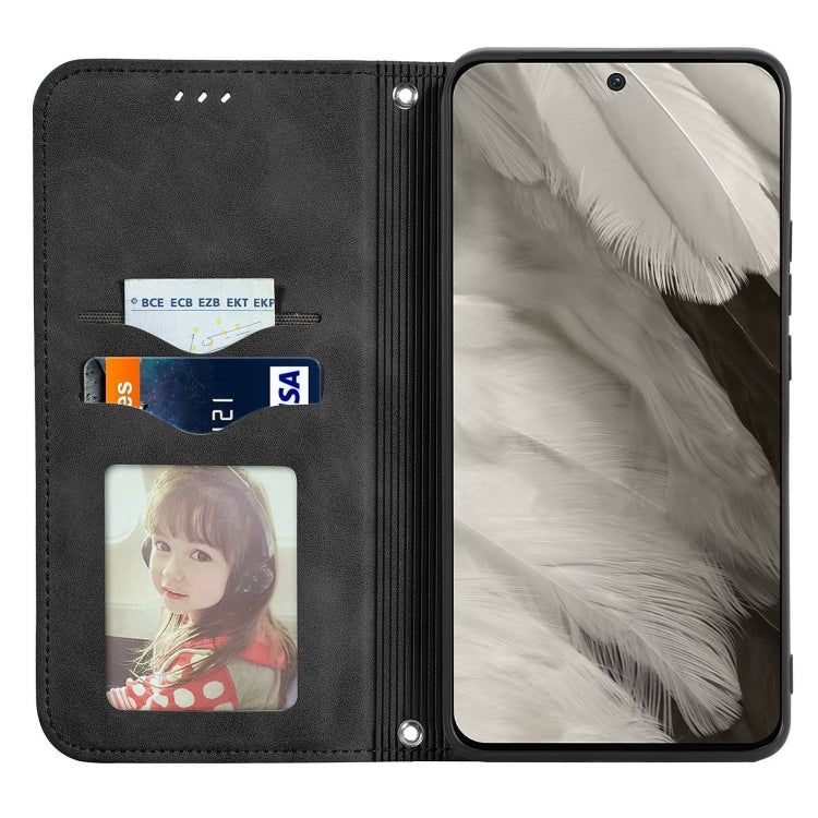 For Google Pixel 9 Retro Skin Feel Magnetic Flip Leather Phone Case