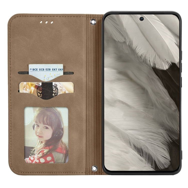 For Google Pixel 9 Retro Skin Feel Magnetic Flip Leather Phone Case