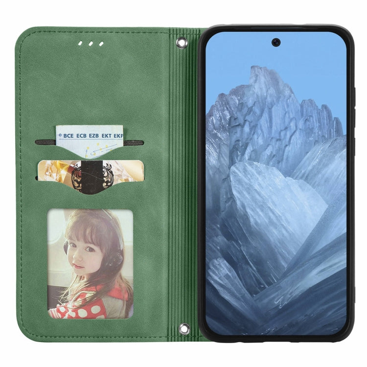 For Google Pixel 9 Pro XL Retro Skin Feel Magnetic Flip Leather Phone Case