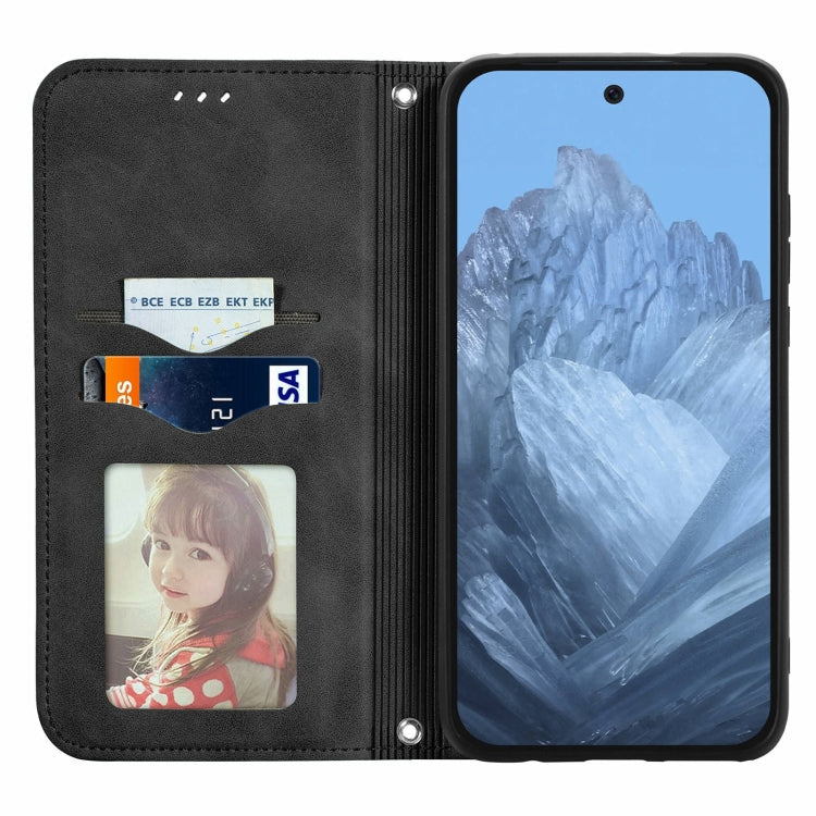 For Google Pixel 9 Pro XL Retro Skin Feel Magnetic Flip Leather Phone Case