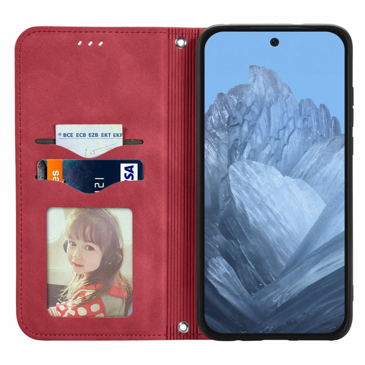 For Google Pixel 9 Pro XL Retro Skin Feel Magnetic Flip Leather Phone Case