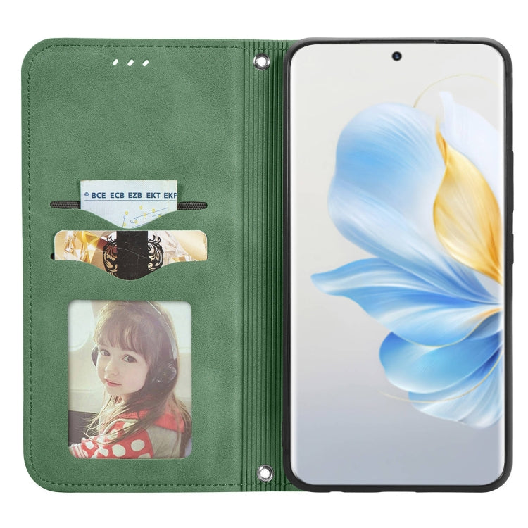 For Honor 100 Retro Skin Feel Magnetic Flip Leather Phone Case