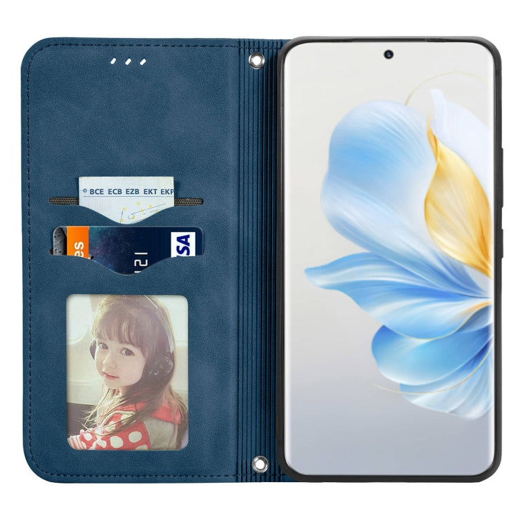 For Honor 100 Retro Skin Feel Magnetic Flip Leather Phone Case